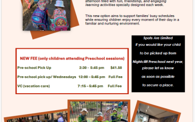 Preschool Pick up 2026